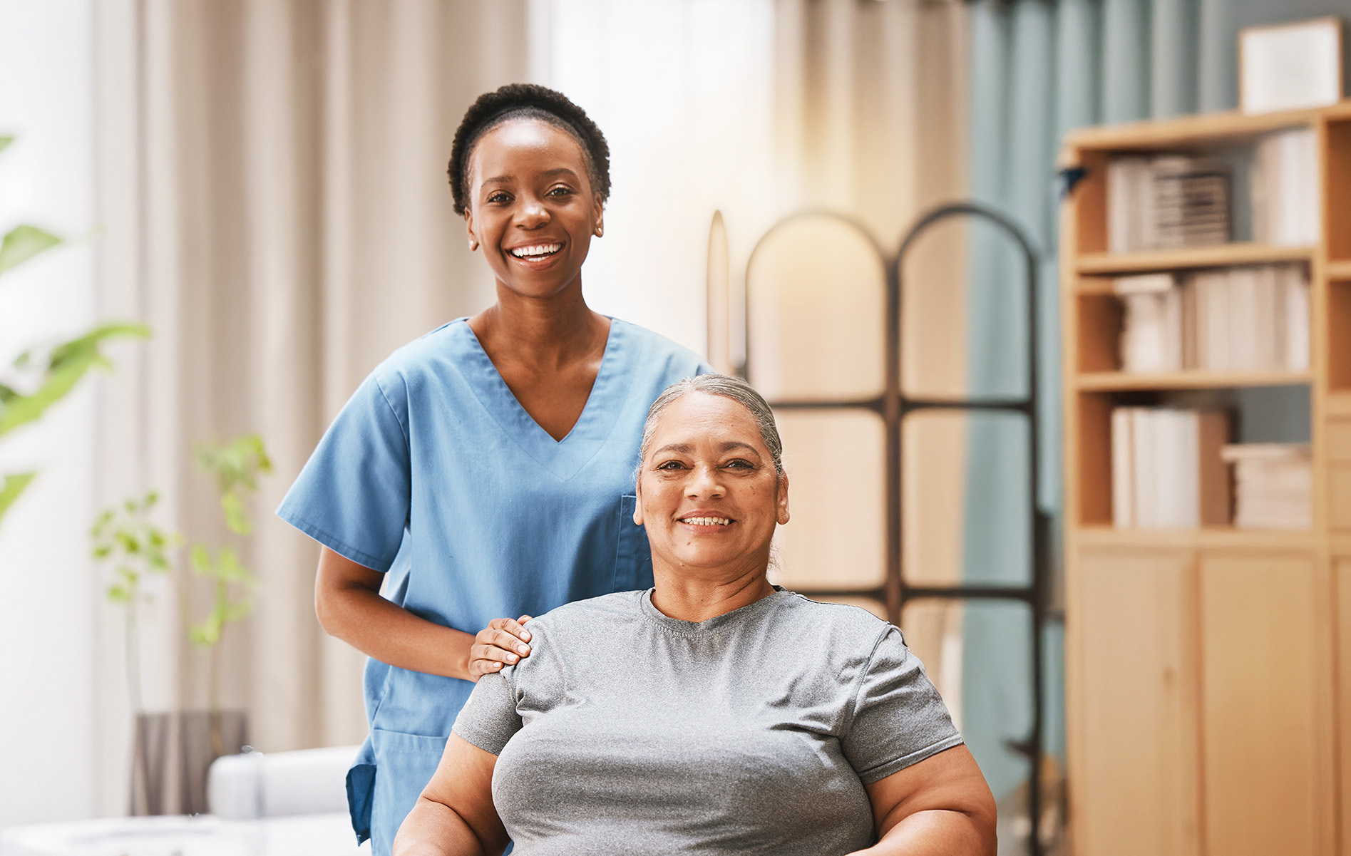 healthcare-portrait-and-caregiver-with-senior
